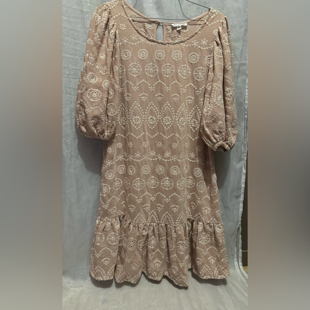 Beautiful color very nice dress like new,
